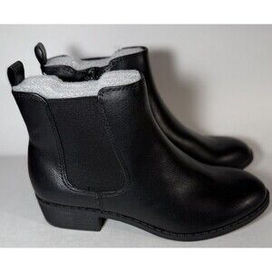 Style & Co. - Faux Leather Zip Up Ankle Boot - Black - W6, Medium Width - NEW